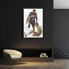 Load image into Gallery viewer, Allen Iverson Step Over Canvas Wall Art – NBA Legend for Man Cave
