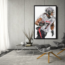 Load image into Gallery viewer, Bijan Robinson Canvas Art – Atlanta Falcons Wall Decor
