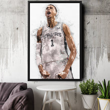 Load image into Gallery viewer, Victor Wembanyama Canvas Art – San Antonio Spurs Wall Decor
