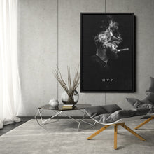 Load image into Gallery viewer, LeBron James Canvas Art – Cigar Lakers Wall Decor
