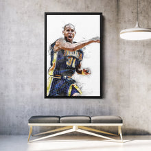 Load image into Gallery viewer, Reggie Miller Canvas Art – Indiana Pacers Wall Decor
