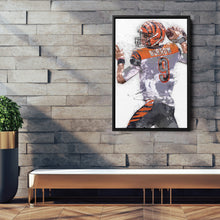 Load image into Gallery viewer, Joe Burrow Bengals Canvas Art – Cincinnati Bengals Wall Decor
