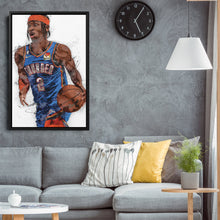 Load image into Gallery viewer, Shai Gilgeous-Alexander Canvas Art – Thunder SGA Wall Decor
