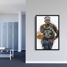 Load image into Gallery viewer, Pascal Siakam Canvas Art – Indiana Pacers Wall Decor

