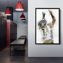 Load image into Gallery viewer, Ben Roethlisberger Canvas Art – Pittsburgh Steelers Wall Decor
