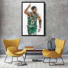 Load image into Gallery viewer, Jayson Tatum Canvas Art – Boston Celtics Superstar Wall Decor
