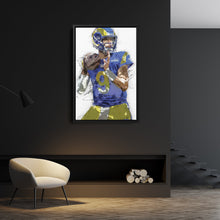 Load image into Gallery viewer, Matthew Stafford Canvas Art – Los Angeles Rams Wall Decor
