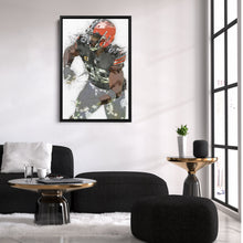 Load image into Gallery viewer, Myles Garrett Canvas Art – Cleveland Browns Wall Decor
