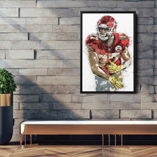 Load image into Gallery viewer, Travis Kelce Canvas Art – Kansas City Chiefs Wall Decor
