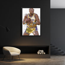 Load image into Gallery viewer, Kareem Abdul-Jabbar Canvas Art – Los Angeles Lakers Wall Decor

