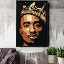 Load image into Gallery viewer, Tupac Canvas – Iconic Rap Wall Art for Music Lovers
