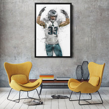 Load image into Gallery viewer, Cooper DeJean Canvas Art – Philadelphia Eagles Wall Decor
