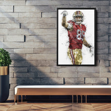 Load image into Gallery viewer, George Kittle Canvas Art – San Francisco 49ers Wall Decor
