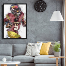 Load image into Gallery viewer, Jayden Daniels Canvas Art – Washington Commanders Wall Decor
