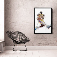 Load image into Gallery viewer, LeBron James Dunk Canvas Art – Los Angeles Lakers Wall Decor
