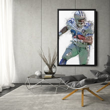 Load image into Gallery viewer, Emmitt Smith Canvas Art – Dallas Cowboys Wall Decor
