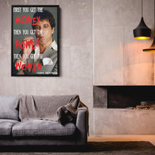Load image into Gallery viewer, Scarface Quote Canvas Art – Tony Montana Wall Decor
