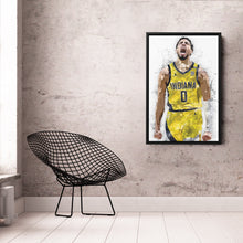 Load image into Gallery viewer, Tyrese Haliburton Canvas Art – Indiana Pacers Wall Decor
