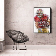 Load image into Gallery viewer, Christian McCaffrey Canvas Art – San Francisco 49ers Wall Decor
