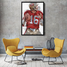 Load image into Gallery viewer, Joe Montana Canvas Art – San Francisco 49ers Wall Decor
