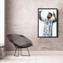 Load image into Gallery viewer, Lionel Messi Canvas Art – Argentina National Team Wall Decor
