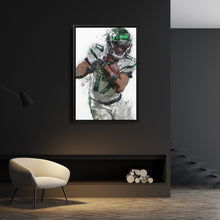 Load image into Gallery viewer, Garrett Wilson Canvas Art – New York Jets Wall Decor
