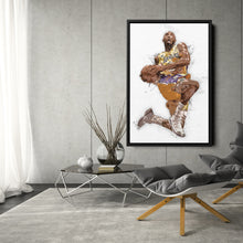 Load image into Gallery viewer, Kobe Bryant Canvas Art – Los Angeles Lakers Legend Wall Decor
