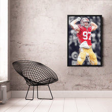 Load image into Gallery viewer, Nick Bosa Canvas Art – 49ers NFL Celebration Wall Decor
