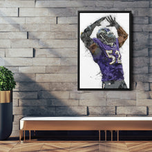 Load image into Gallery viewer, Ray Lewis Wall Art - Baltimore Ravens NFL Wall Decor
