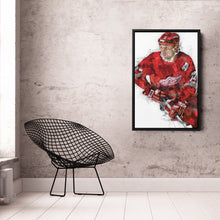 Load image into Gallery viewer, Paul Coffey Canvas Art – Detroit Red Wings Wall Decor
