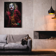 Load image into Gallery viewer, Joker Smoking Canvas – Dark Villain Wall Art Gift for Movie &amp; Comic Fans
