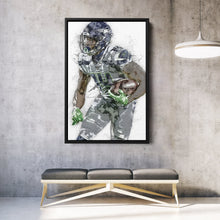 Load image into Gallery viewer, DK Metcalf Canvas Art – Seattle Seahawks Wall Decor
