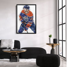 Load image into Gallery viewer, Connor McDavid Canvas Art – Edmonton Oilers Wall Decor
