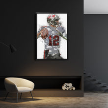 Load image into Gallery viewer, Tom Brady Canvas Art – Tampa Bay Buccaneers Wall Decor
