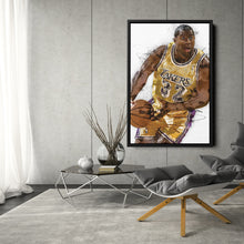 Load image into Gallery viewer, Magic Johnson Canvas Art – Los Angeles Lakers Wall Decor
