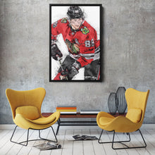 Load image into Gallery viewer, Patrick Kane Canvas Art – Chicago Blackhawks Wall Decor

