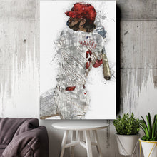 Load image into Gallery viewer, Bryce Harper Canvas Art – Philadelphia Phillies Wall Decor

