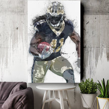 Load image into Gallery viewer, Alvin Kamara Canvas Art – New Orleans Saints Wall Decor
