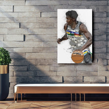 Load image into Gallery viewer, Anthony Edwards Canvas Art – Minnesota Timberwolves Wall Decor
