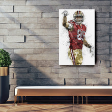 Load image into Gallery viewer, George Kittle Canvas Art – San Francisco 49ers Wall Decor
