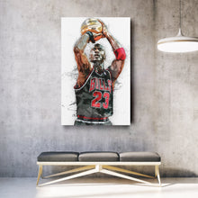 Load image into Gallery viewer, Michael Jordan Canvas Art – Chicago Bulls Legend Wall Decor
