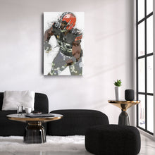 Load image into Gallery viewer, Myles Garrett Canvas Art – Cleveland Browns Wall Decor
