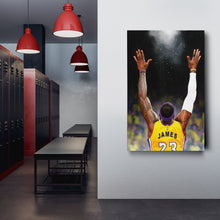 Load image into Gallery viewer, LeBron James Canvas – Lakers Champion Wall Art Decor
