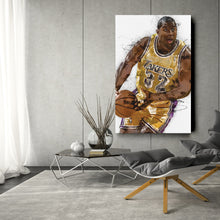 Load image into Gallery viewer, Magic Johnson Canvas Art – Los Angeles Lakers Wall Decor
