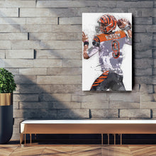 Load image into Gallery viewer, Joe Burrow Bengals Canvas Art – Cincinnati Bengals Wall Decor
