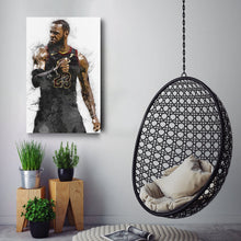 Load image into Gallery viewer, LeBron James Canvas Art – Cleveland Cavaliers Wall Decor
