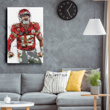 Load image into Gallery viewer, Patrick Mahomes Canvas Art – Kansas City Chiefs Wall Decor
