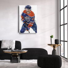 Load image into Gallery viewer, Connor McDavid Canvas Art – Edmonton Oilers Wall Decor
