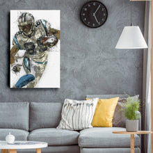 Load image into Gallery viewer, Steve Smith Canvas Art – Carolina Panthers Wall Decor
