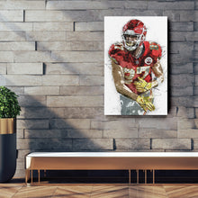 Load image into Gallery viewer, Travis Kelce Canvas Art – Kansas City Chiefs Wall Decor
